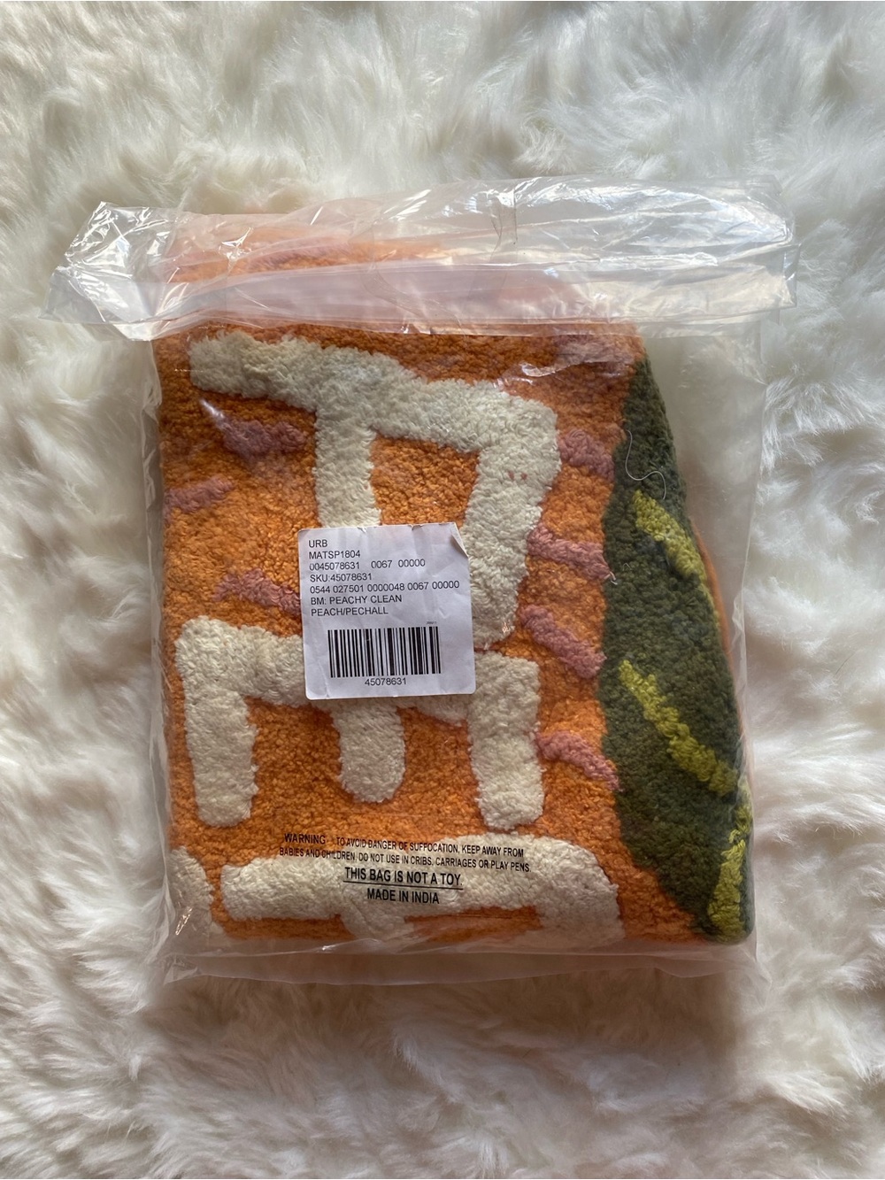 🍑NWT🍑 Urban Outfitters Peachy Clean Bath Mat - Picture 5 of 14